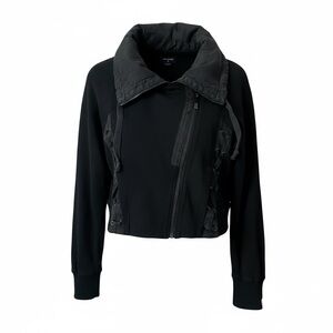 True Religion Elegant Black Bomber Jacket